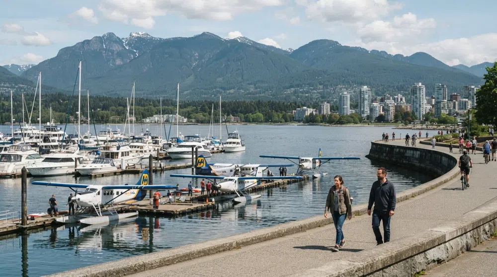 Coal Harbour, Vancouver: the seawall’s polished front door