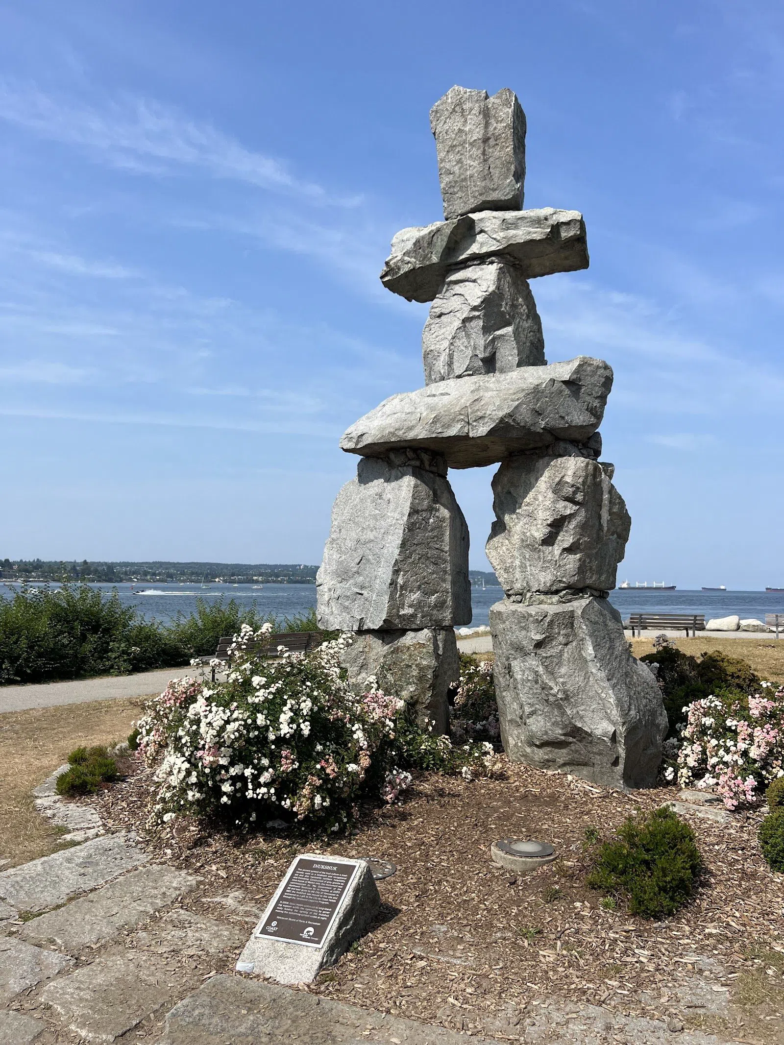 Inukshuk at English Bay, Vancouver