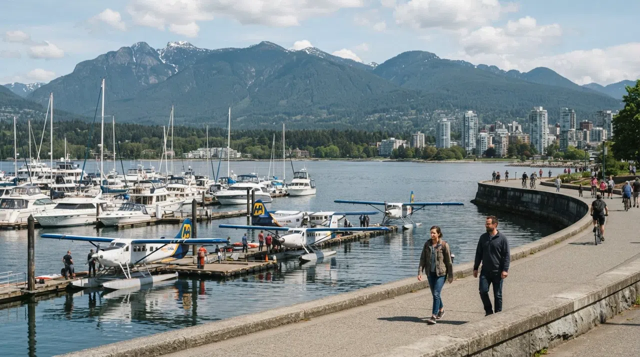 Coal Harbour, Vancouver: la puerta de entrada pulida del malecón