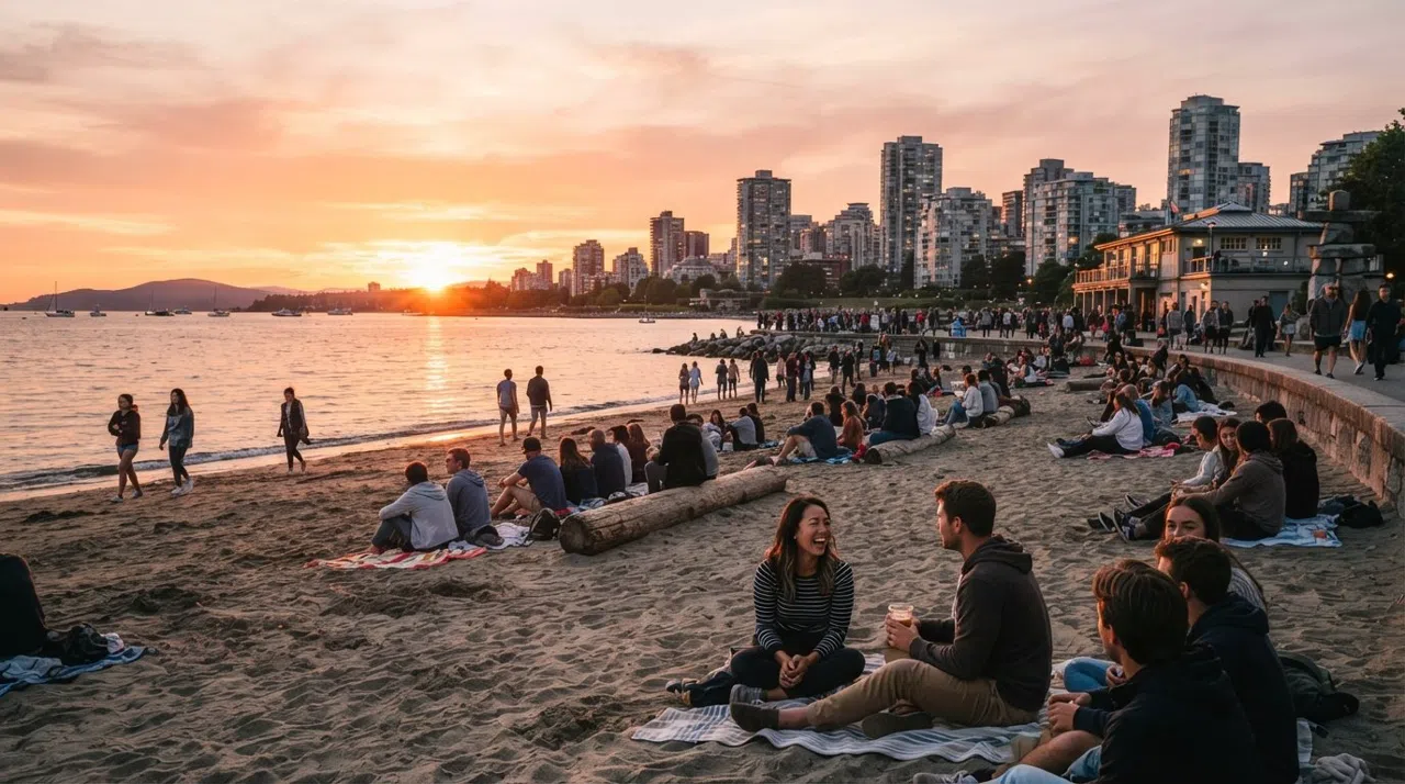 West End, Vancouver: Playas, Pasos de Cebra Arcoíris y una Ciudad que Camina